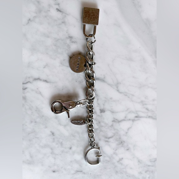 Guess Metal Charm Keychain - Picture 2 of 7
